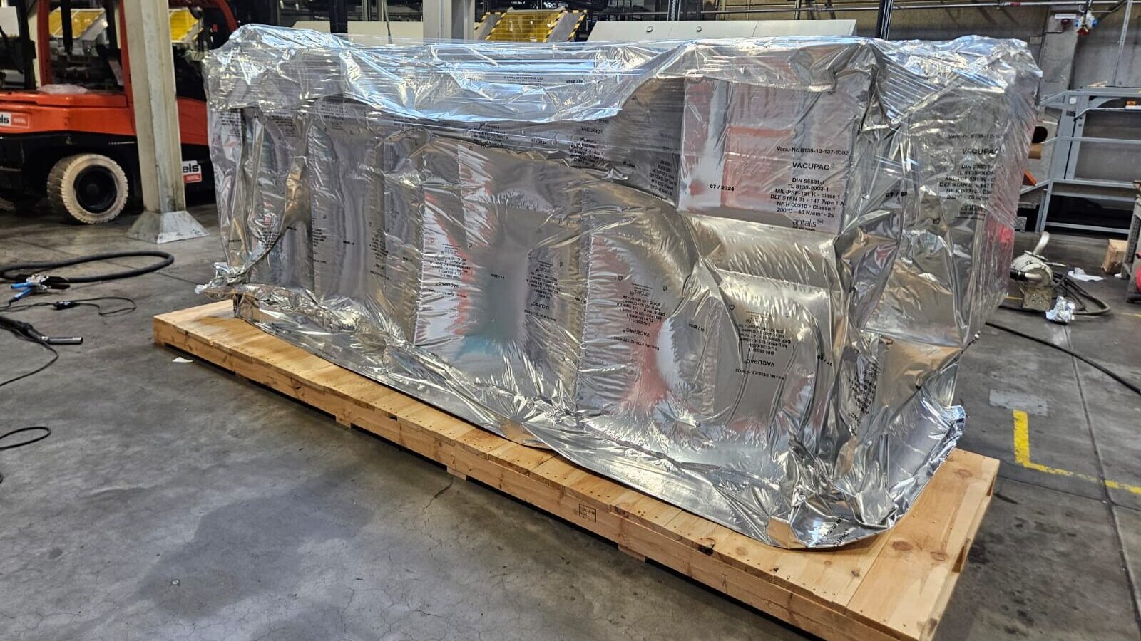 Packaging of industrial machinery - RJTmontech